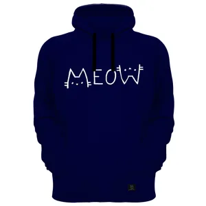 هودی زنانه 27 مدل MEOW کد B09 رنگ سرمه ای 