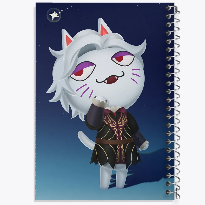 دفتر ژورنال نویسی 50 برگ خندالو مدل نقطه ای طرح بازی انیمال کراسینگ (Animal Crossing) کد 32650