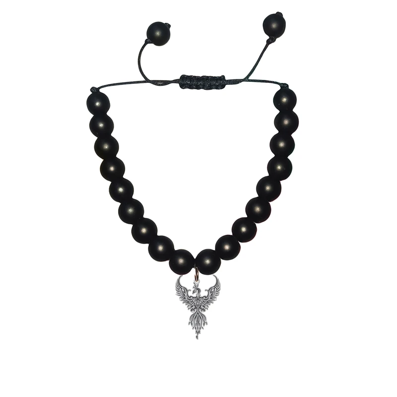 دستبند مهره ای هایکا مدل ققنوس کد bd.jh 6