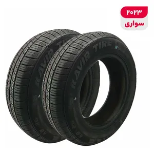 لاستیک خودرو رادیال کویر تایر مدل KB26 با کاربری سواری و سایز رینگ 13 اینچ، فاق 65 درصد پهنا و پهنای 165 میلی‌متر، شاخص تحمل وزن 77 و شاخص سرعت T (حداکثر سرعت 190 کیلومتر بر ساعت)، ساخت ایران، دارای تایر تیوبلس، 2 حلقه