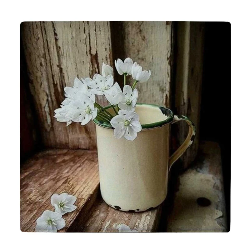 زیر لیوانی طرح گل ها در لیوان کد    4045738_2476