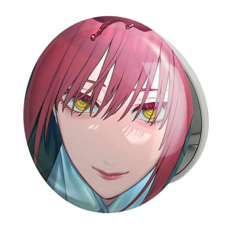 آینه جیبی خندالو طرح ماکیما انیمه مرد اره ای Chainsaw Man مدل تاشو کد 17935 