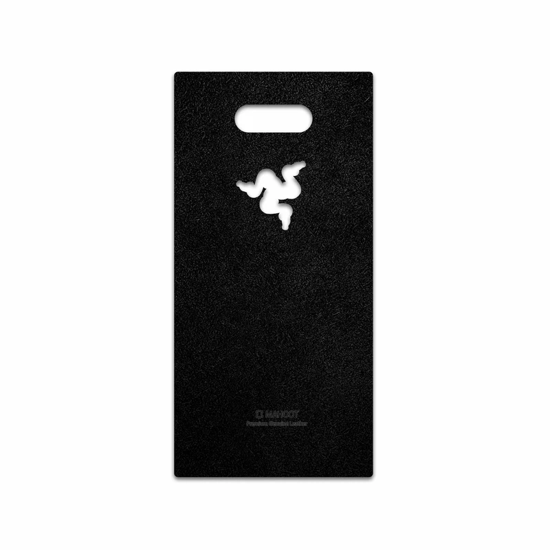 برچسب پوششی ماهوت مدل Black-Chamois-Leather مناسب برای گوشی موبایل ریزر Phone 2