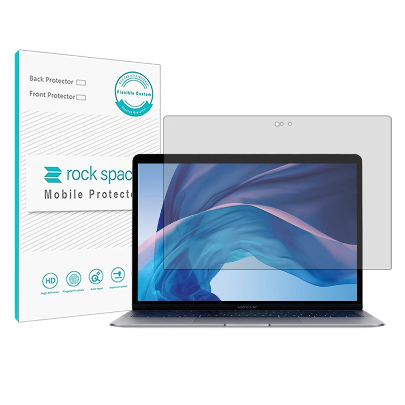 محافظ صفحه نمایش شفاف راک اسپیس مدل Resistant مناسب برای لپ تاپ اپل macbook air 13 2018-2019