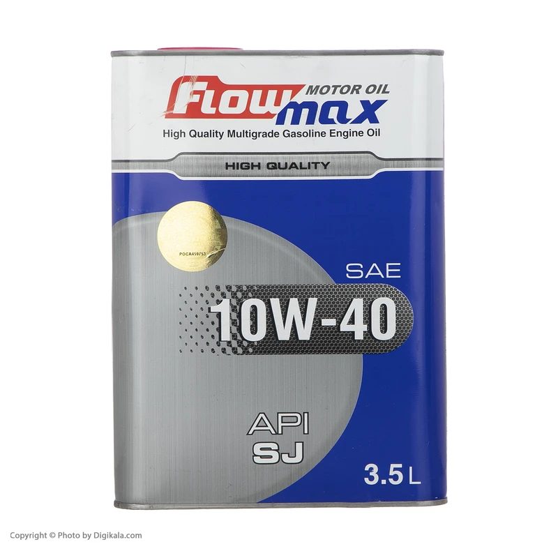 روغن موتور فلومکس مدل FlowMax SJ 10W40 حجم 3.5 لیتر عکس شماره 2