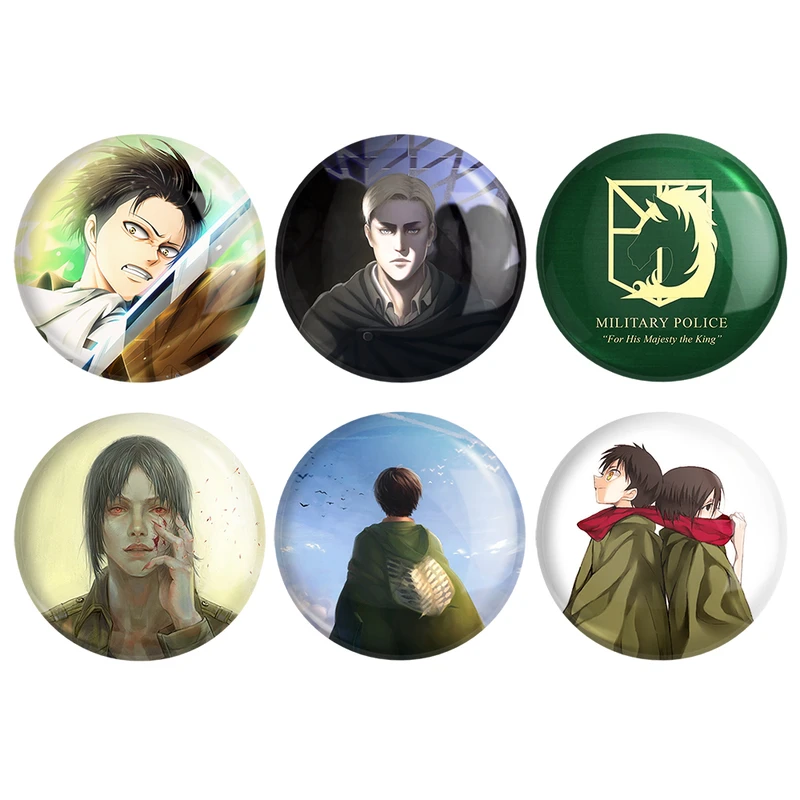 مگنت خندالو طرح انیمه اتک آن تایتان کد 421B مجموعه 6 عددی