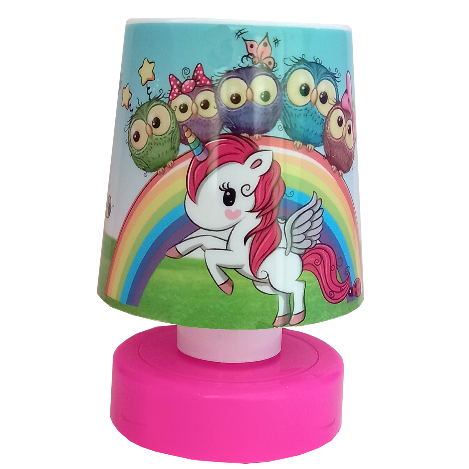 آباژور رومیزی کودک مدل یونیکورن و جغد