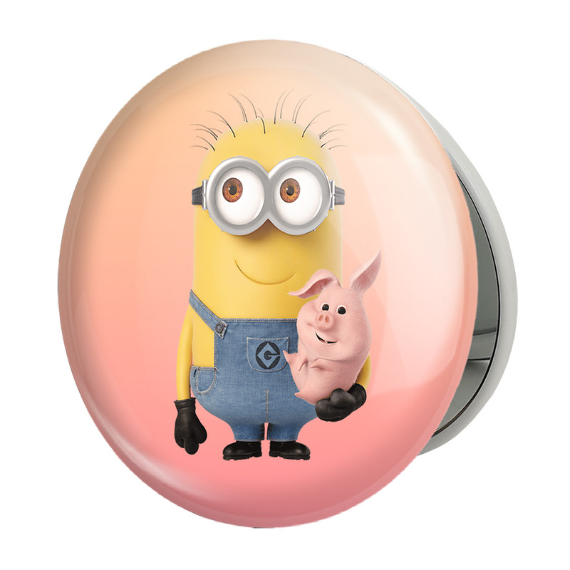 آینه جیبی خندالو طرح مینیون ها Minions مدل تاشو کد 13729 