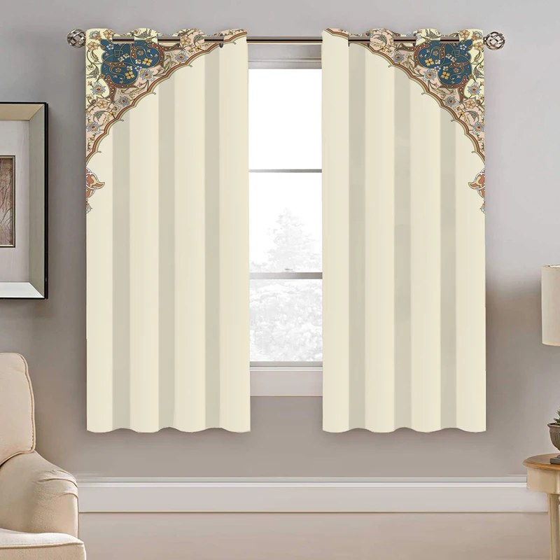 پرده نیروانا طرح حاشیه سنتی مدل هازان کد 8541 سایز 140×200 سانتی متر