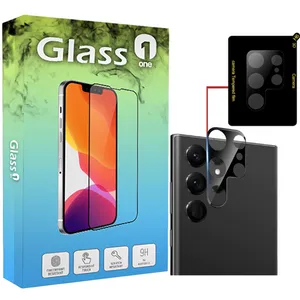 محافظ لنز دوربین گلس وان مدل LNZ3D مناسب برای گوشی موبایل سامسونگ Galaxy S22 Ultra