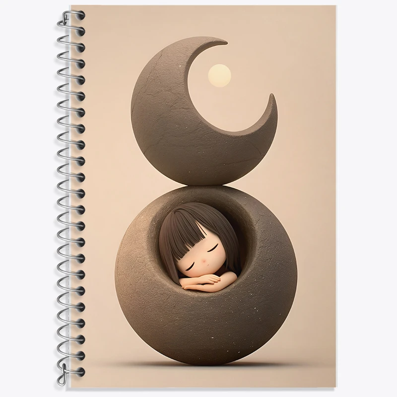 دفتر نت موسیقی 50 برگ خندالو طرح دخترانه کیوت کد F5804