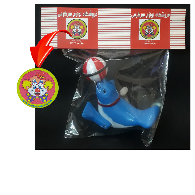 اسباب بازی کوکی دنیای سرگرمی های کمیاب مدل شیر دریایی آکروبات باز کد DSK-A685