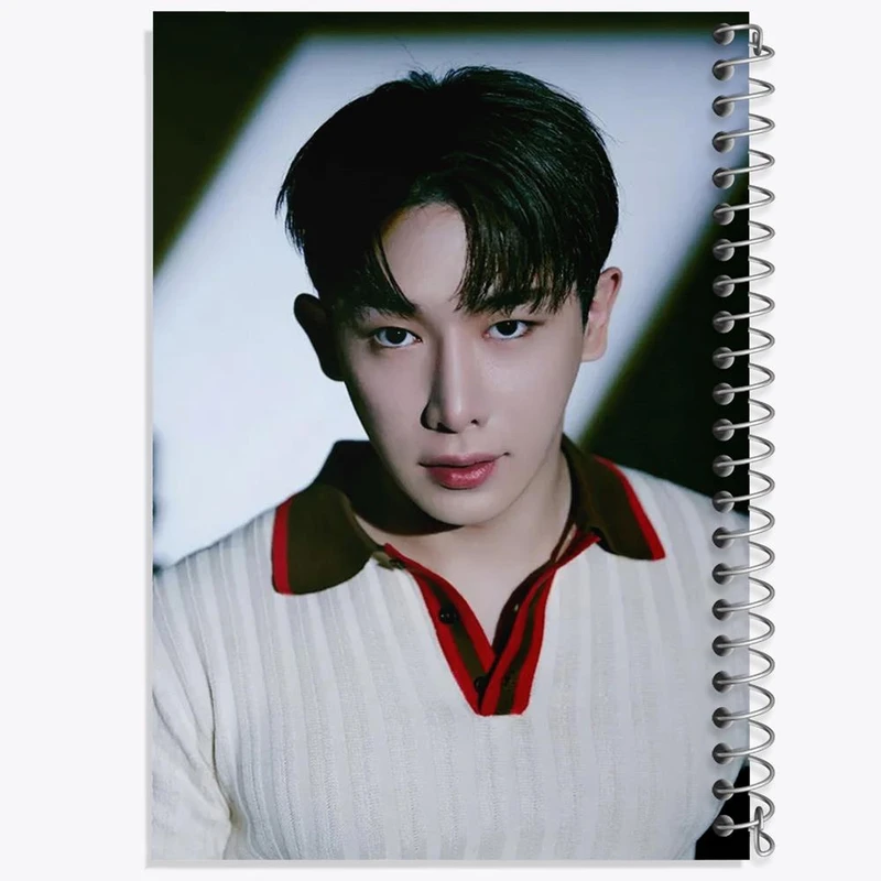 دفتر مشق 100 برگ خندالو طرح ونهو گروه مانستا اکس Monsta X کد 21195