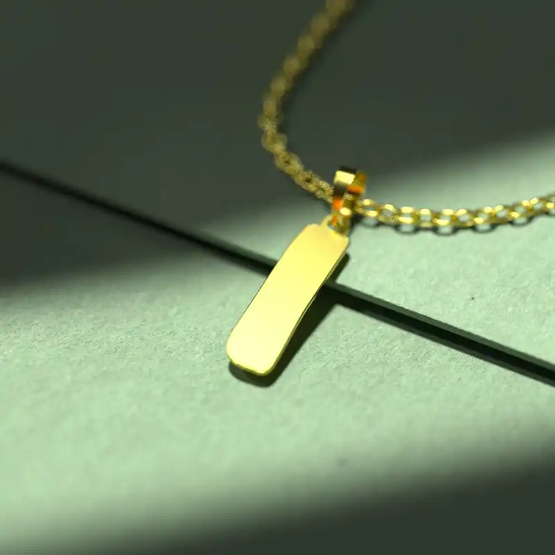 گردنبند طلا 18 عیار زنانه مدوپد مدل حرف I کد H3-1-1115