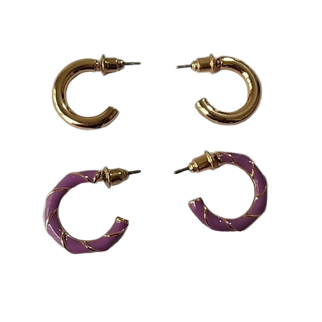 گوشواره زنانه اکسسورایز مدل میناکاری کد B27 مجموعه 2 عددی گوشواره زنانه اکسسورایز مدل میناکاری کد B27 مجموعه 2 عددی