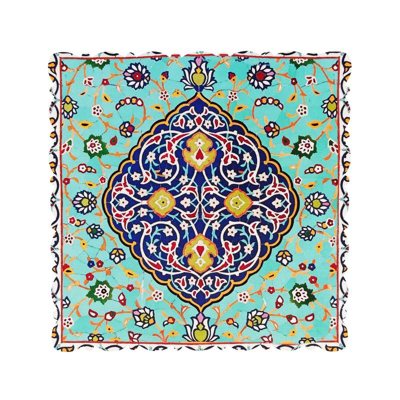 رومیزی مدل ترنج سلطانی سایز 30x30 سانتی‌متر