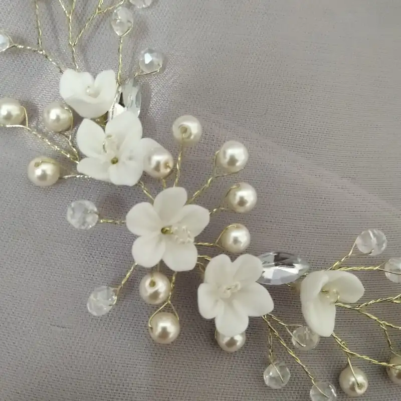 ریسه مو زنانه مدل گل چینی