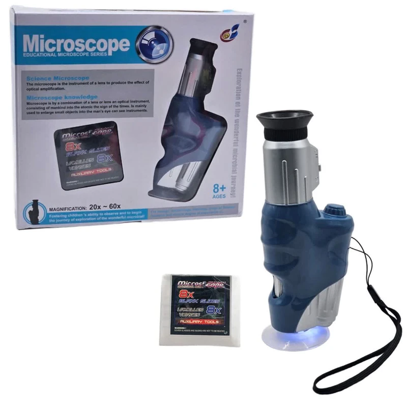 بازی آموزشی ناب سل مدل میکروسکوپ با قابلیت زوم بین 20 تا 60 برابر کد MICROSCOPE MAGNIFICATION 20X~60X