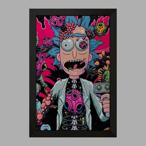 تابلو خندالو مدل ریک و مورتی Rick and Morty  کد 3213