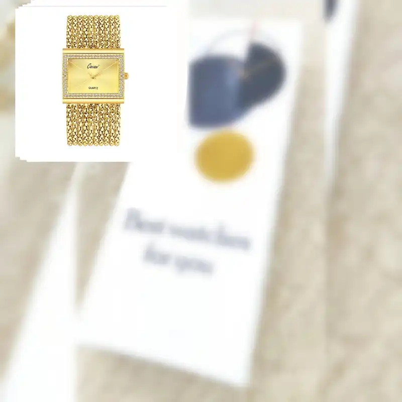 ساعت مچی عقربه ای زنانه کاکاچی مدل دستبندی دور نگین