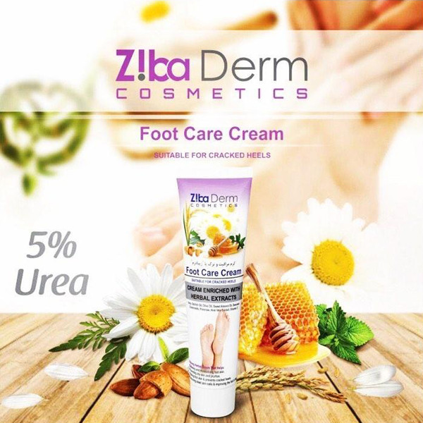کرم رفع ترک پا زیبا درم مدل Foot Care حجم 100 میلی لیتر