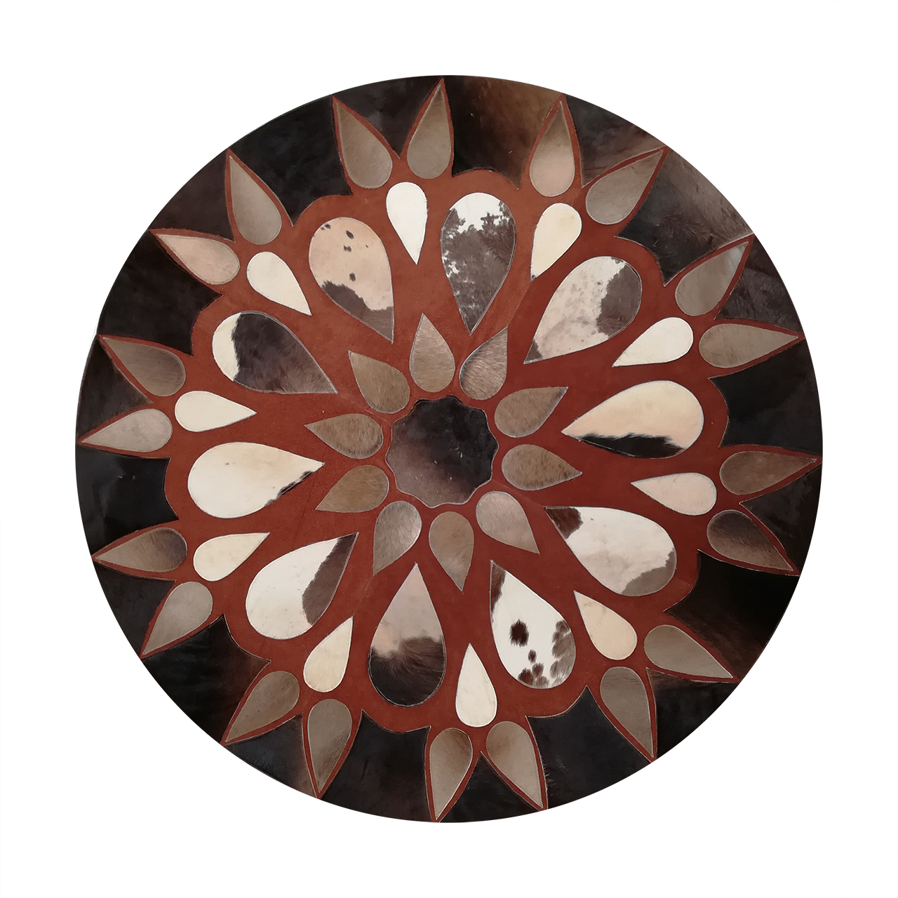 کلاژ فرش پوست و چرم کمالی مدل AD-0503