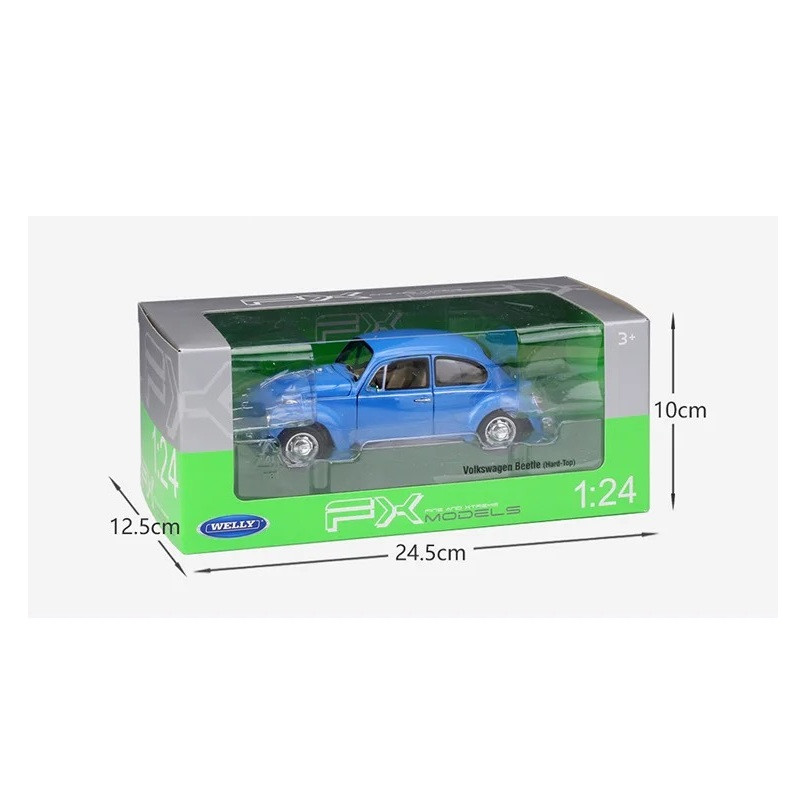 ماکت ماشین ولی مدل Volkswagen Beetle Hard_Top