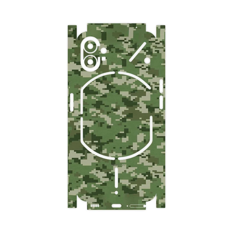 برچسب پوششی ماهوت مدل Army_Green_Pixel-FullSkin مناسب برای گوشی موبایل ناتینگ Phone 1