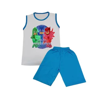 ست تاپ و شلوارک بچگانه مدل PJ Masks کد STb2004