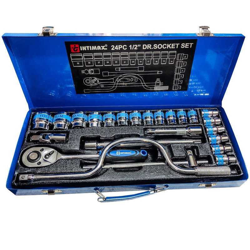 آچار جعبه بکس اینتیمکث مدل INTX24PS مجموعه 24 عددی آچار جعبه بکس اینتیمکث مدل INTX24PS مجموعه 24 عددی