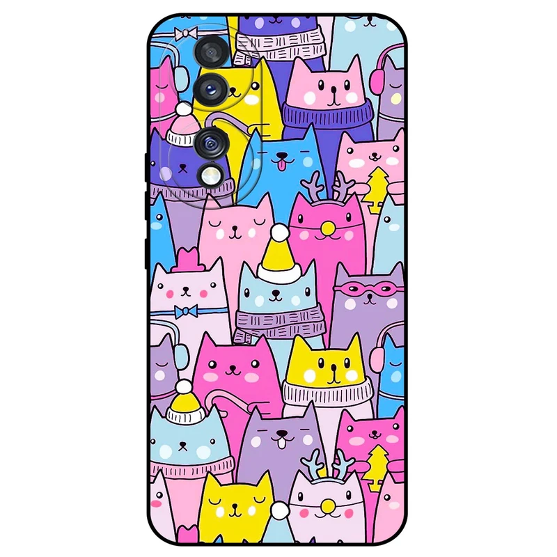 کاور مگافون طرح گربه مدل 8065 مناسب برای گوشی موبایل آنر 70