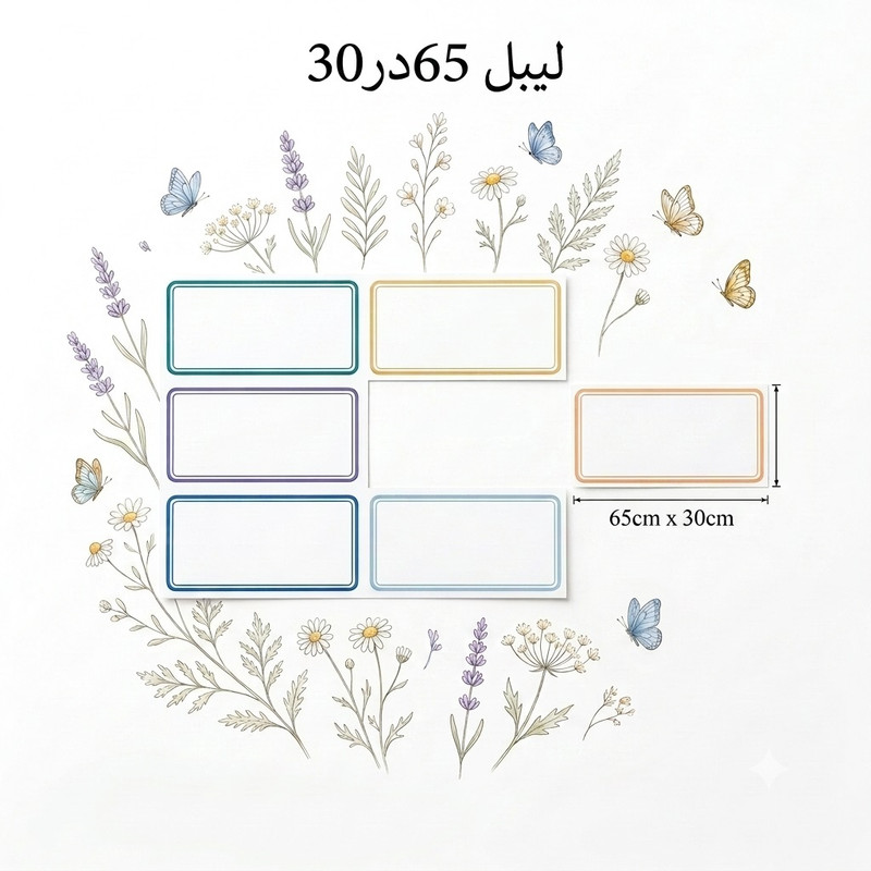 برچسب طرح اسم مدل بایگانی اداری بسته 15 عددی