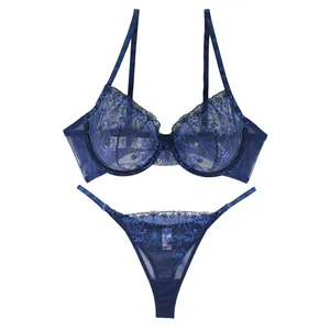 ست سوتین و شورت زنانه برتا مدل فنردار توری کد 2020NY