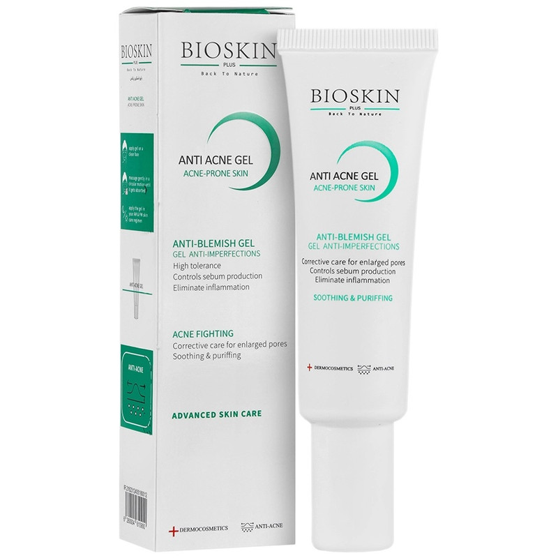 ژل ضد جوش بایو اسکین پلاس مدل Blemish مناسب برای پوست آکنه ای حجم 30 میلی لیتر