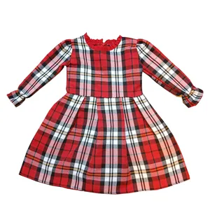 پیراهن آستین بلند یقه گرد دخترانه مدل مجلسی