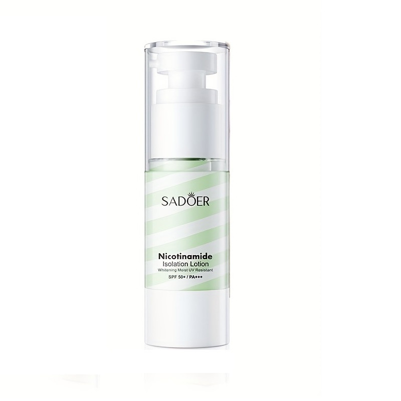 کرم ضد آفتاب بی رنگ سادور SPF50 مدل نیکوتینامید ‌مناسب انواع پوست وزن 35 گرم