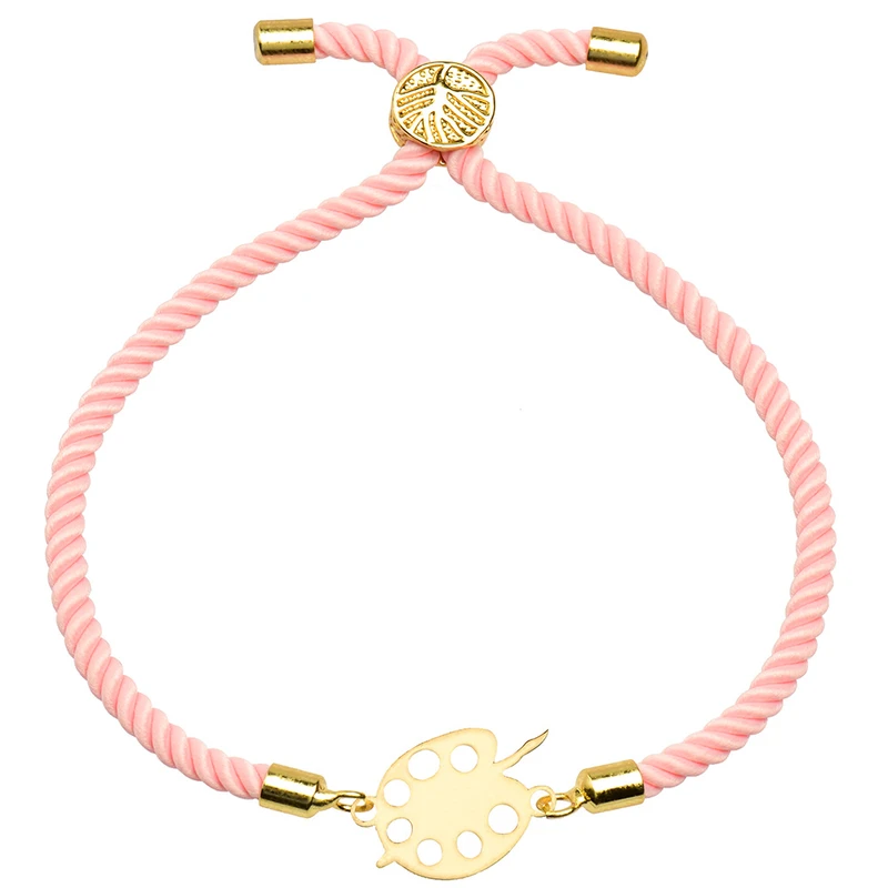 دستبند طلا 18 عیار زنانه کرابو طرح پالت نقاشی مدل Kr1711