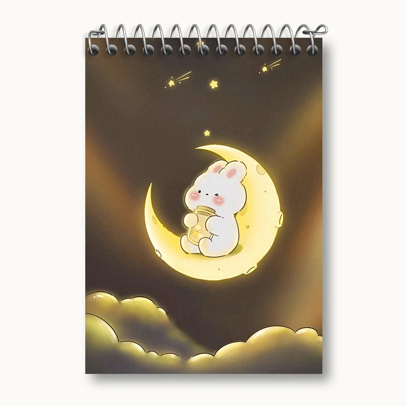 دفتر یادداشت 50 برگ خندالو طرح خرگوش کیوت کد N4103