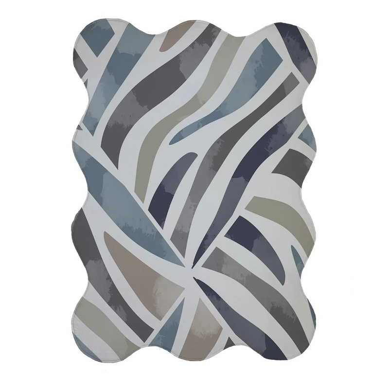 پادری مدل دالبر طرح آبرنگی کد 9258 سایز 80x110 سانتی متر