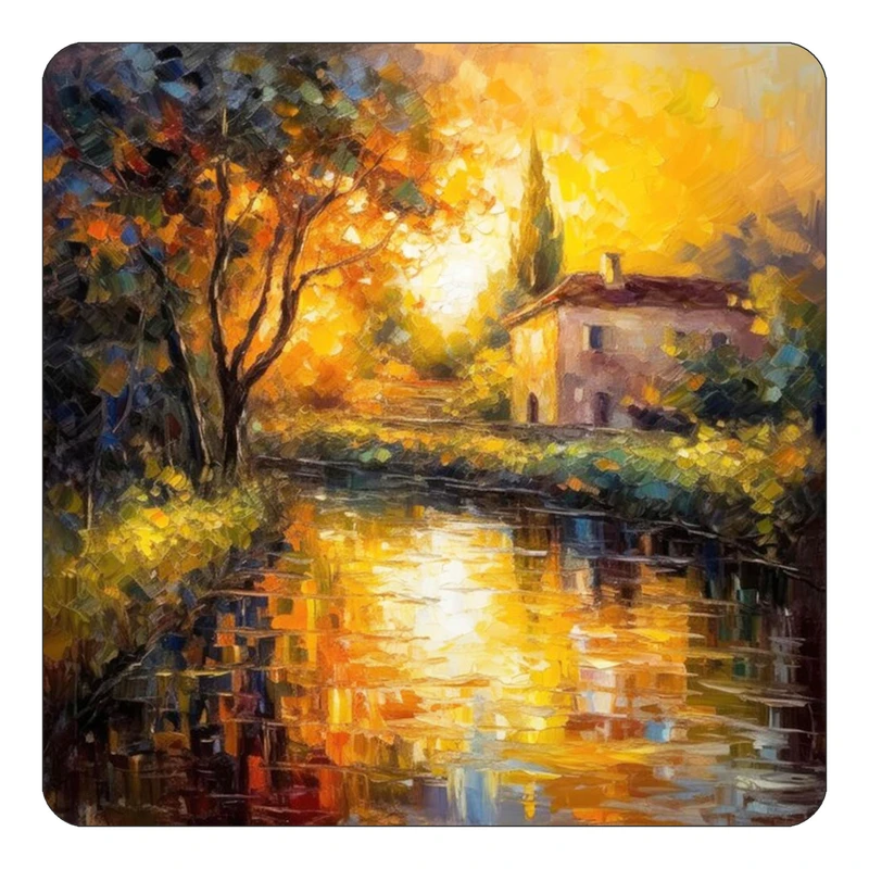 مگنت کاکتی طرح نقاشی رنگ روغن مدل mp70549