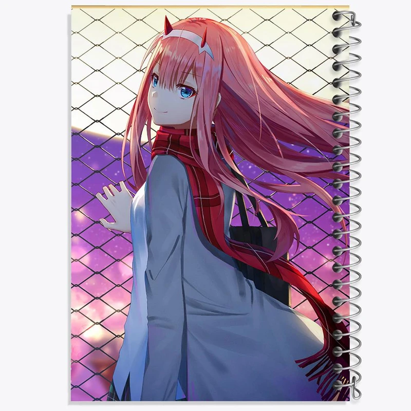 دفتر نقاشی 50 برگ خندالو مدل زیروتو انیمه دارلینگ در فرنکس کد 11989