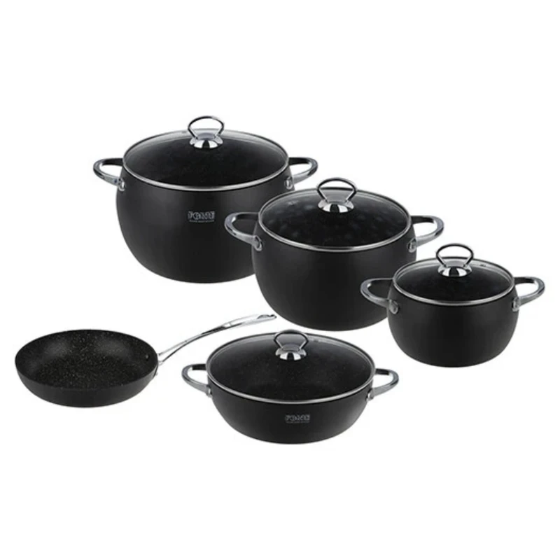 سرویس قابلمه و تابه گرانیت 9 پارچه فورته مدل دینو