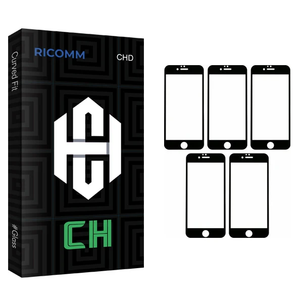 محافظ صفحه نمایش ریکام مدل CH مناسب برای گوشی موبایل اپل IPhone 6/6s بسته 5 عددی