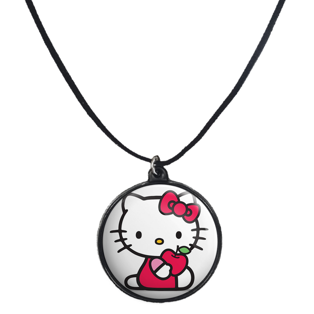 گردنبند پرمانه طرح کیتی کد pmb.22489 مدل دو طرفه