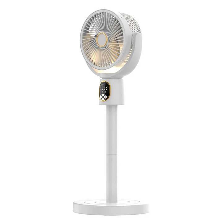 پنکه شارژی مدل ایستاده و رومیزی کد FZM-11 ظرفیت 8000 میلی آمپر ساعت