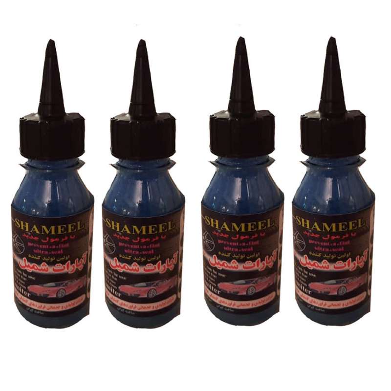 مایع ضد پنچری شمیل مدل p814 حجم 120 میلی لیتر بسته چهار عددی