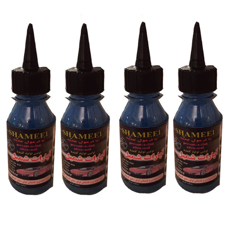 مایع ضد پنچری شمیل مدل p814 حجم 120 میلی لیتر بسته چهار عددی