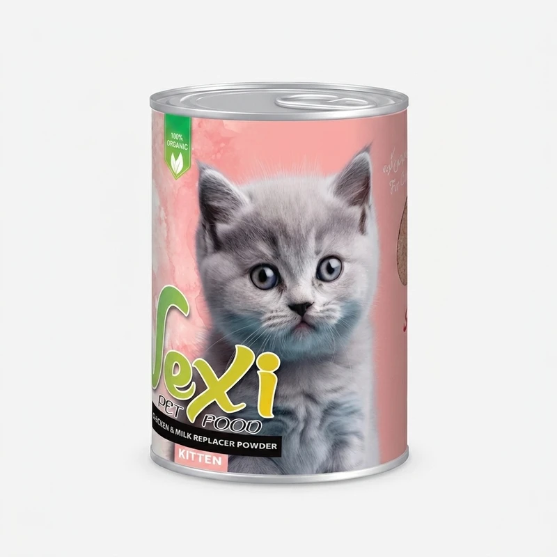کنسرو گربه وکسی مدل پته طعم مرغ و شیر خشک وزن 400 گرم