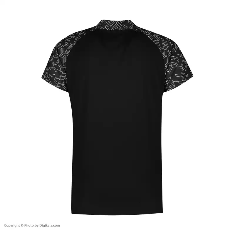 پولوشرت آستین کوتاه ورزشی مردانه مکرون مدل توتی رنگ مشکی