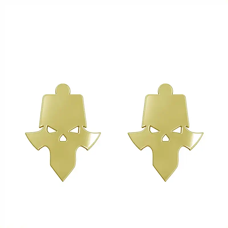 گوشواره طلا 18 عیار زنانه مدوپد مدل جمجمه کد GA1-15671